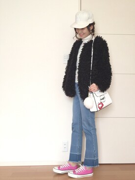「ハグマグ」｜「アイテム（その他）」を使った、あみぃ さん（レディース・163cm）の冬コーディネート