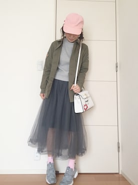 あみぃ さん（レディース・163cm）の春コーディネート