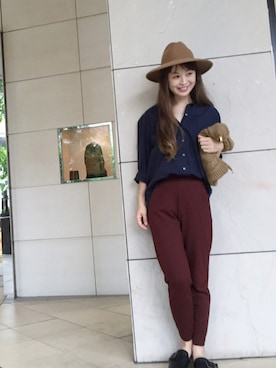 あみぃ さん（レディース・163cm）の秋コーディネート