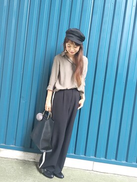 あみぃ さん（レディース・163cm）の秋コーディネート