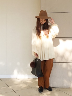 あみぃ さん（レディース・163cm）の秋コーディネート