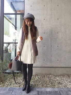 あみぃ さん（レディース・163cm）の秋コーディネート