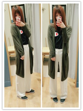 「NIKE（ナイキ）のNIKE/ナイキ グランドテラス 654495（スニーカー）」を使った、もっちー♡さん（レディース・161cm）の春コーディネート