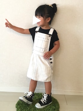 「ヒラキ（ヒラキ）のアイテム（トップス）」を使った、hiさん（キッズ・100cm）の夏コーディネート