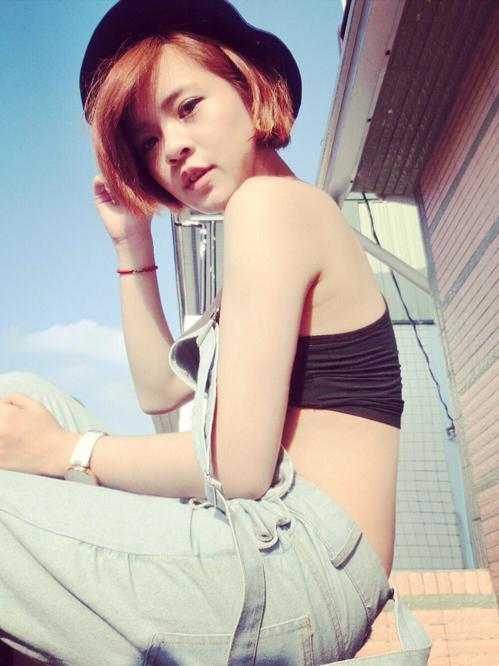 「Kenting、強哥的家、NEW YORK」｜「東京著衣のアイテム（チューブトップ、ブラック系）」を使った、Normaさん（レディース・164cm）の秋コーディネートの1枚目の写真