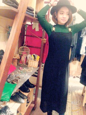 「アイテム（サロペット/オーバーオール）」を使った、Normaさん（レディース・164cm・10代）の春コーディネート