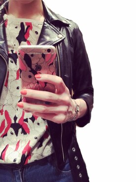 「marble sud（マーブルシュッド）のアイテム（トップス）」を使った、りさん（レディース・163cm）の春コーディネート