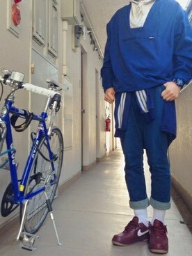 「J.CREW（ジェイクルー）のアイテム（その他アウター）」を使った、Tappyさん（メンズ・176cm）の春コーディネート