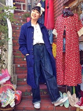 「connector」｜みあさん（レディース・163cm）の春コーディネート