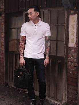 「Loake（ローク）のアイテム」を使った、FINDSHOPさん（メンズ・175cm）の夏コーディネート