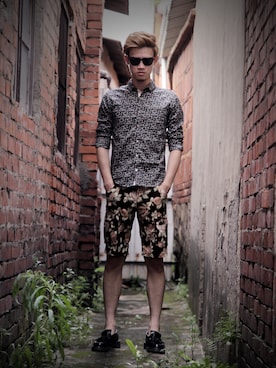 「Loake（ローク）のアイテム」を使った、FINDSHOPさん（メンズ・175cm）の夏コーディネート