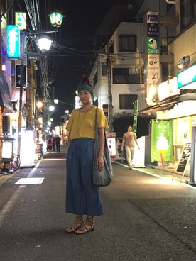 「NIKE(ナイキ)のアイテム(ショルダーバッグ)」を使った、Mikaさん(レディース・168cm)の夏コーディネート