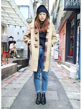 Mikaさん（レディース・168cm）の冬コーディネート