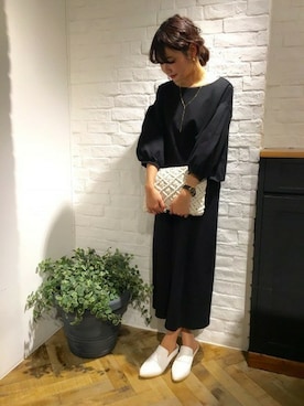 「A part by（アパートバイ）のアイテム（オールインワン・サロペット）」を使った、cocoさん（レディース・158cm）の冬コーディネート