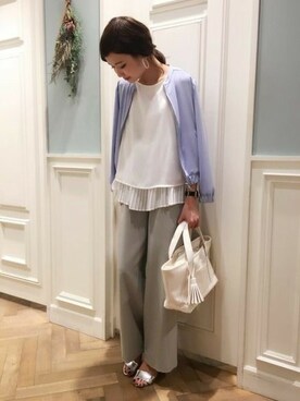「アパートバイローリーズ」｜「アイテム（ブルゾン）」を使った、cocoさん（レディース・158cm）の春コーディネート