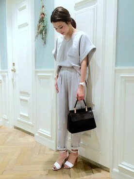 「A part by（アパートバイ）のアイテム（オールインワン・サロペット）」を使った、cocoさん（レディース・158cm）の春コーディネート