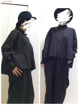 「Yohji Yamamoto（ヨウジヤマモト）のアイテム（その他トップス）」を使った、はせかなさん（レディース・160cm）の冬コーディネート