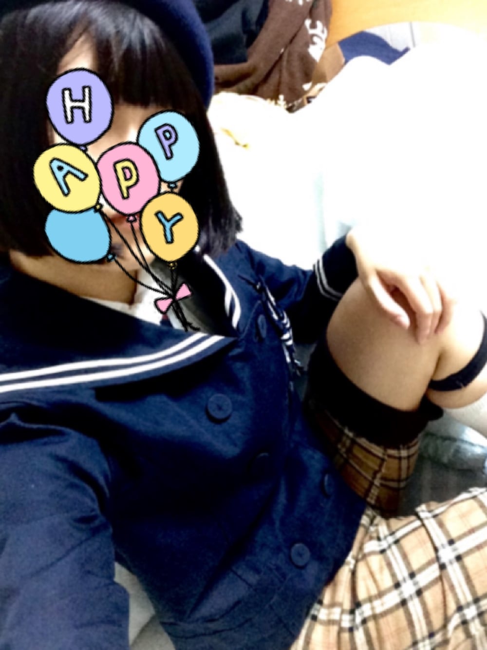 「少年装、少年コーデ、jane marple、BABY, THE STARS SHINE BRIGHT、metamorphose、ベレー帽、ハイソックス、靴下留め、おかっぱ」｜「Jane Marpleのアイテム（ジャケット/アウター、ブルー系）」を使った、BDNさん（レディース・155cm）の秋コーディネートの1枚目の写真