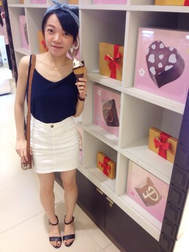 「Lulus」｜xiaomoさん（レディース・158cm）の夏コーディネート