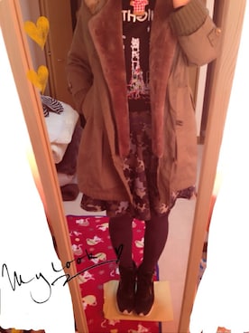 「ジーナシス」｜「アイテム（モッズコート）」を使った、mnm.さん（レディース・160cm）の春コーディネート
