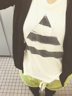 「une nana cool（ウンナナクール）のアイテム」を使った、チェスさん（レディース・157cm）の夏コーディネート