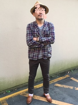 「OMNIGOD（オムニゴッド）のアイテム（ジャケット/アウター）」を使った、bogeysanさん（メンズ・170cm）の秋コーディネート