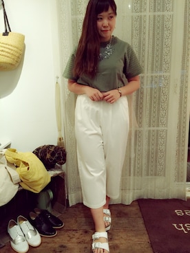 「アイテム（ネックレス）」を使った、missaaaaaさん（レディース・158cm・10代）の春コーディネート