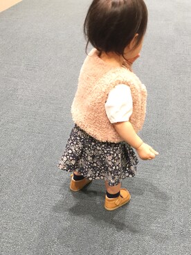 「Handmade（ハンドメイド）のアイテム（その他アウター）」を使った、R___anさん（キッズ・80cm）の秋コーディネート