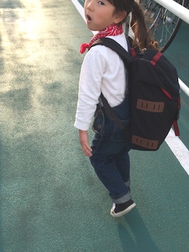 「patagonia」｜「アイテム（オールインワン・サロペット）」を使った、Rin_rinさん（キッズ・110cm）の春コーディネート