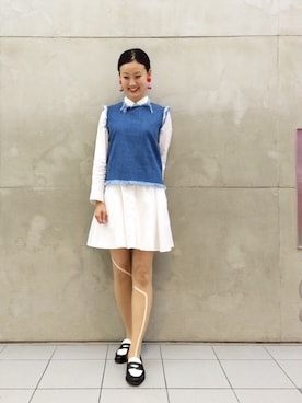 「アイテム（ドレスシューズ）」を使った、たてやんさん（レディース・168cm）の秋コーディネート