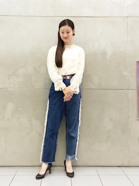 「アイテム（バレッタ/ヘアクリップ）」を使った、たてやんさん（レディース・168cm）の秋コーディネート