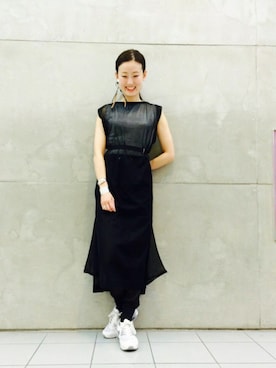 「MILLER（ミラー）のアイテム」を使った、たてやんさん（レディース・168cm）の春コーディネート