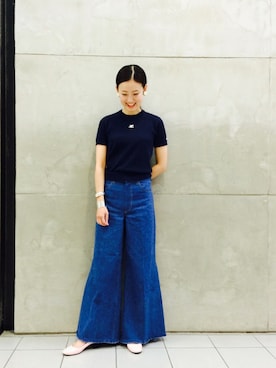 「SEPTEMBER MOON（セプテンバームーン）のアイテム」を使った、たてやんさん（レディース・168cm）の夏コーディネート