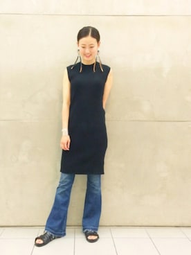 「アイテム（ブレスレット）」を使った、たてやんさん（レディース・168cm）の夏コーディネート