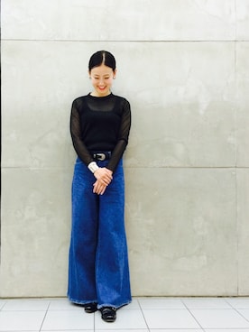 「RBS（アールビーエス）のアイテム（トップス）」を使った、たてやんさん（レディース・168cm）の秋コーディネート