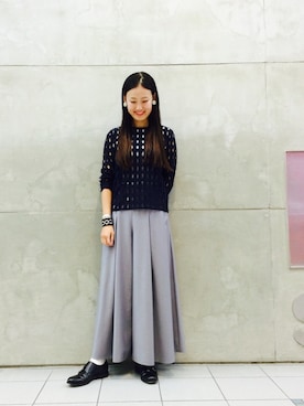 「MILLER（ミラー）のアイテム」を使った、たてやんさん（レディース・168cm）の秋コーディネート