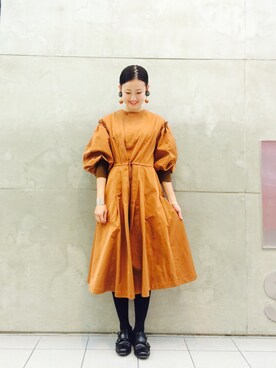 「アイテム（ドレスシューズ）」を使った、たてやんさん（レディース・168cm）の冬コーディネート