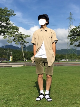 「Hub&Spoke（ハブアンドスポーク）のアイテム」を使った、はらぺこ たける。さん（メンズ・168cm）の夏コーディネート