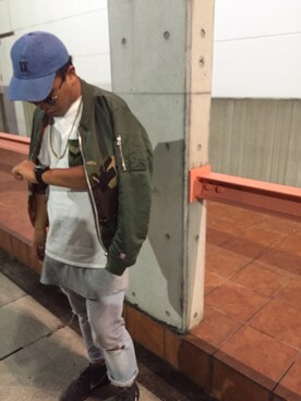 「SWAGGER（スワッガー）のアイテム（ブルゾン）」を使った、KNさん（メンズ・173cm）の秋コーディネート