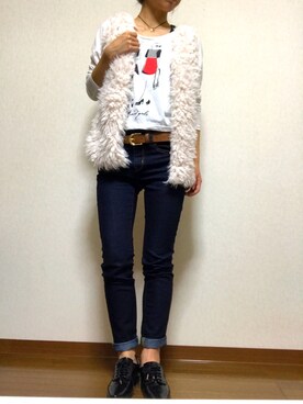 「もっとオシャレになりたい」｜_ｙｕｕｐｉ_さん（レディース・154cm）の秋コーディネート