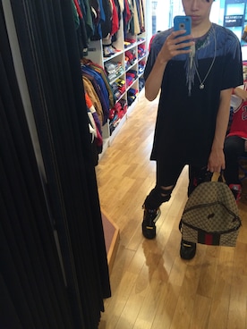 「Y-3（ワイスリー）のアイテム（その他）」を使った、ひゃみさん（メンズ・169cm）の秋コーディネート