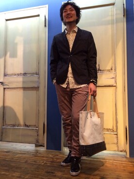 YU1さん（メンズ・178cm）の春コーディネート