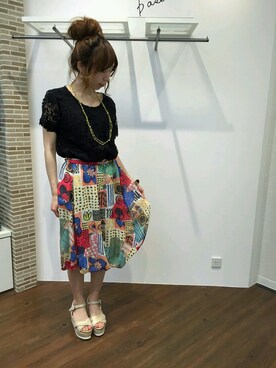 「AS KNOW AS de base（アズノゥアズドゥバズ）のアイテム」を使った、まっすぅさん（レディース・161cm）の春コーディネート