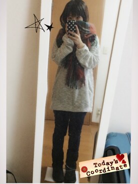 sackeyさん（レディース・150cm）の冬コーディネート