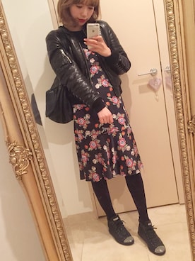 「g.v.g.v.」｜「アイテム（ブルゾン）」を使った、maichigoさん（レディース・164cm）の秋コーディネート