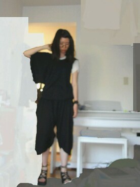 「アシンメトリー」｜「アイテム（雑貨/ホビー）」を使った、圭さん（レディース・174cm）の夏コーディネート