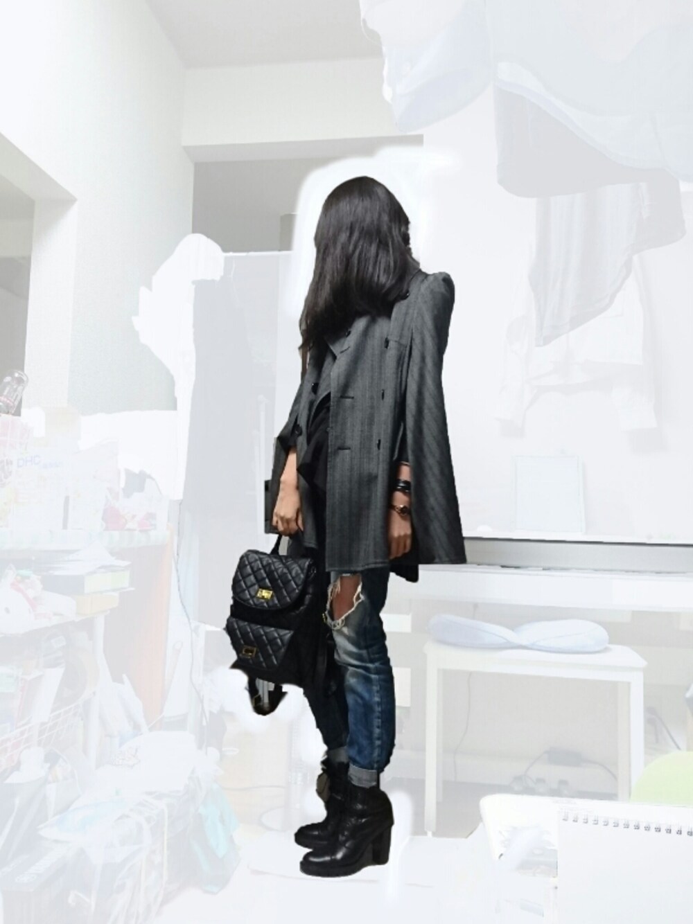 JUNYA WATANABE COMME des GARCONSのポンチョを使った人気