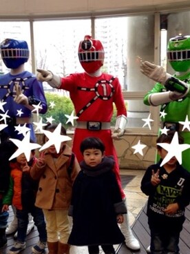 「アイテム（ナイロンジャケット）」を使った、べっちっちぃさん（キッズ・100cm）の冬コーディネート