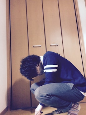 「グレーパンツ」｜もじゃおさん（メンズ・174cm）の冬コーディネート