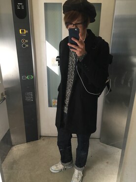 「Andemiu（アンデミュウ）のアイテム」を使った、もじゃおさん（メンズ・174cm）の秋コーディネート